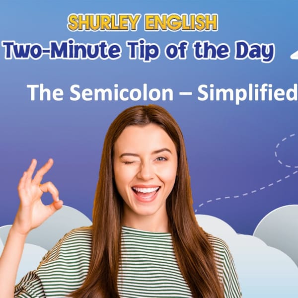 How to use a Semicolon